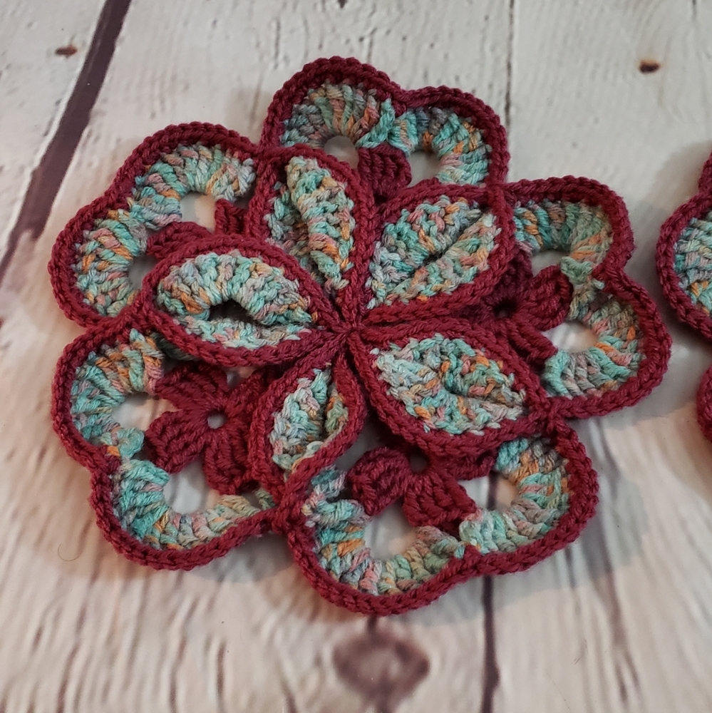 Pot holders trivet hand made set of 2